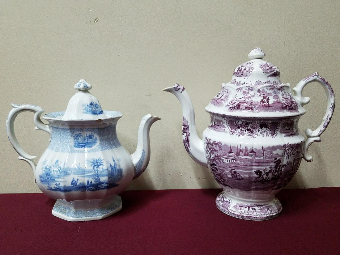 2 Transferware Coffee Pots (1 of 4)