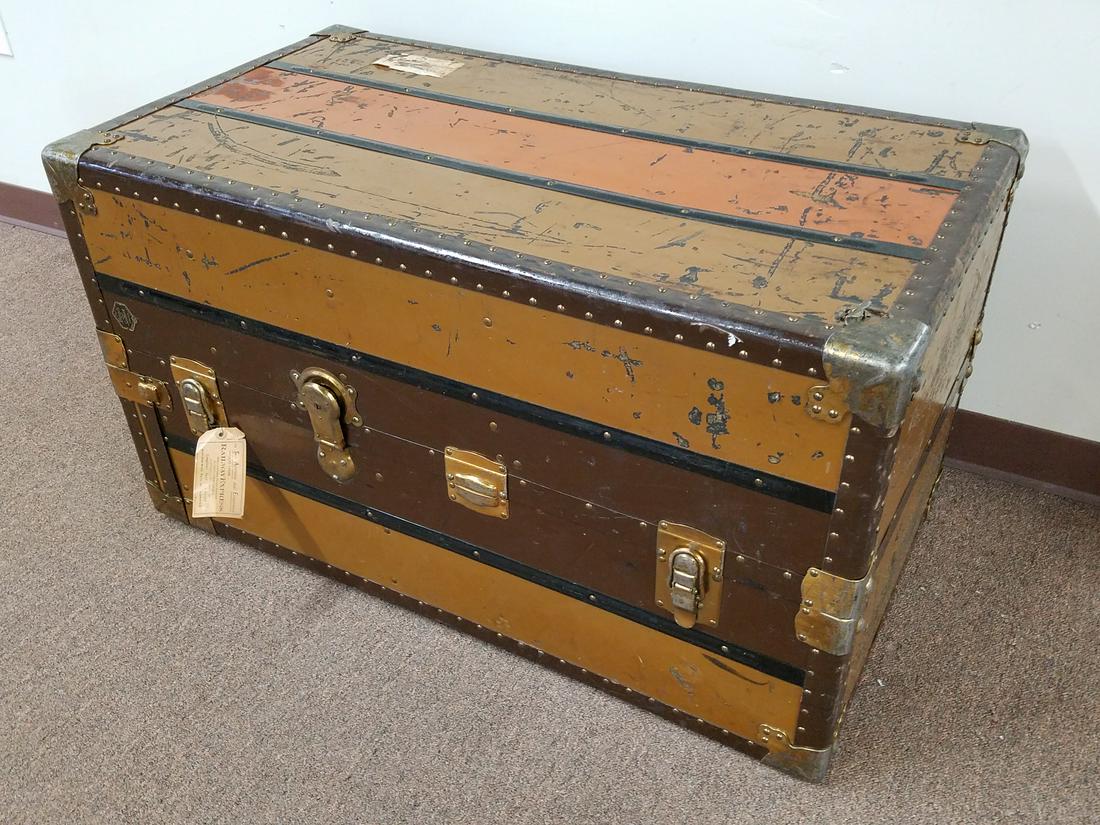 The Beals And Selkirt Trunk: 40" wide X 22" deep X 22" high.