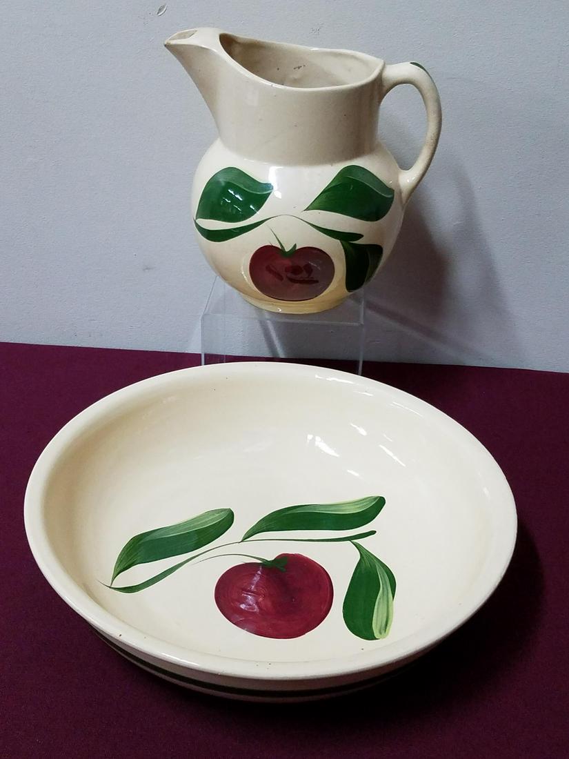 Single Apple Watt Bowl and Pitcher (1 of 3)