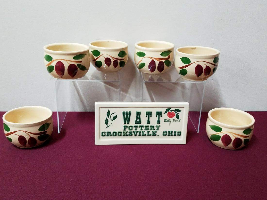 7 Pcs Watt Pottery incl. Teardrop (1 of 2)