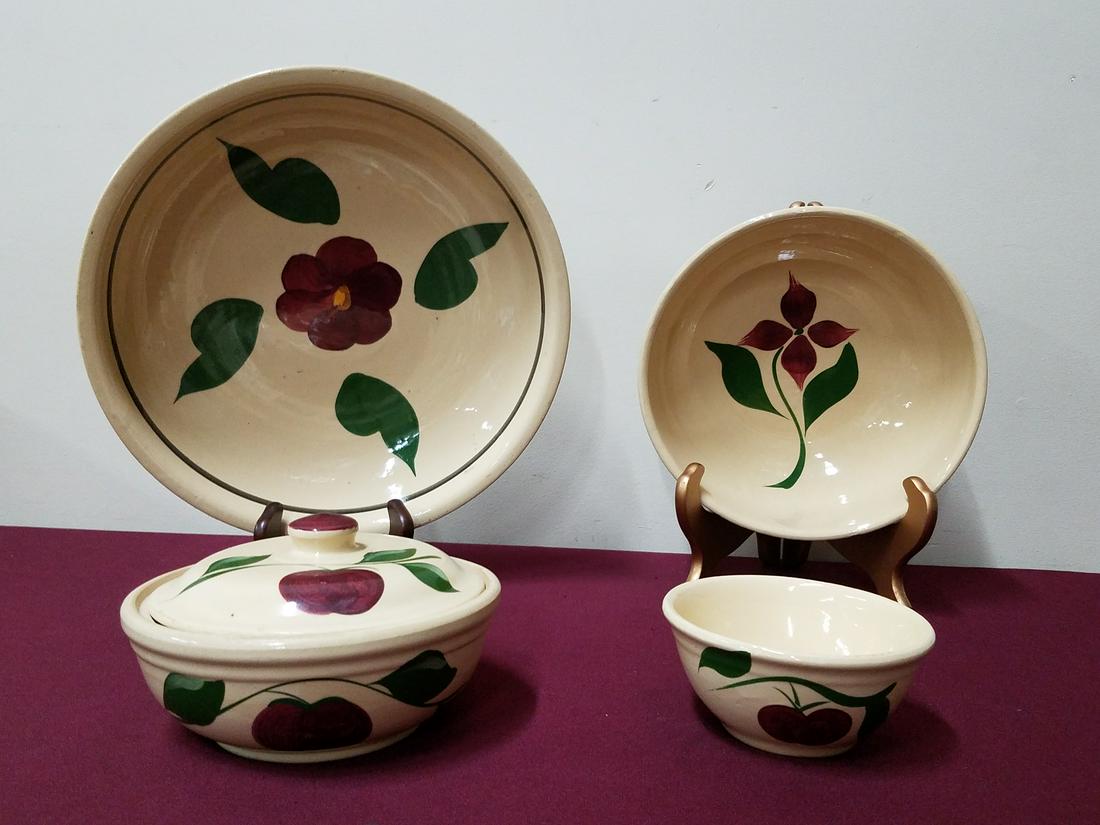 4 Pcs Watt Pottery (1 of 5)