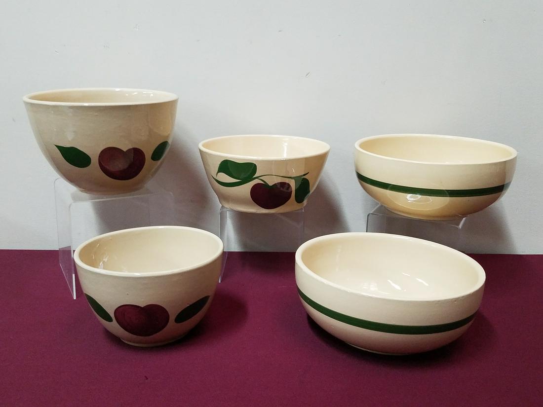 5 Pcs Single Apple Watt Pottery (1 of 3)