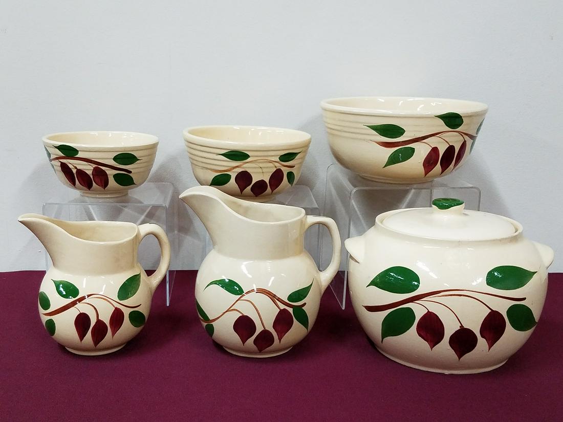 6 Pcs Teardrop Watt Pottery (1 of 3)