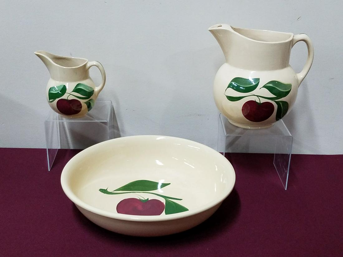 3 Pcs Single Apple Watt Pottery (1 of 3)