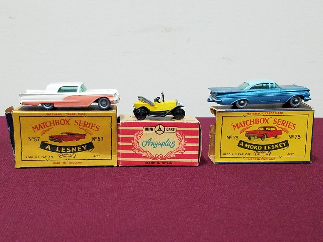 2 Vintage Matchbox and 1 Anguplas Cars (1 of 4)