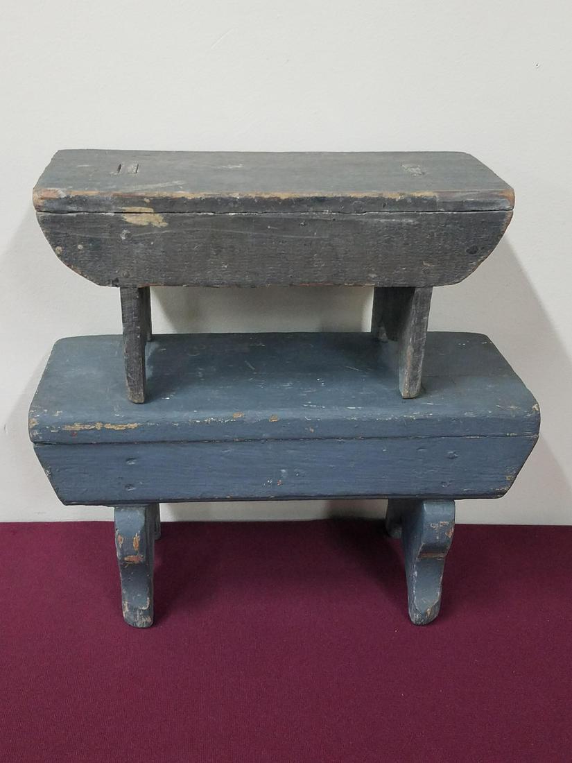 2 Painted Stools (1 of 2)