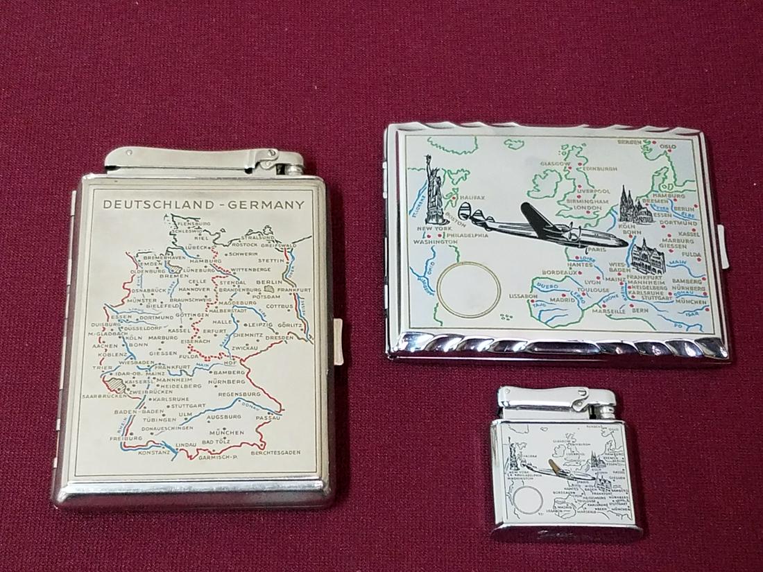 German Occupied Zone Cigarette Cases and Lighters (1 of 5)