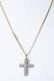 14k and 1.13 CTW Diamond Cross Necklace