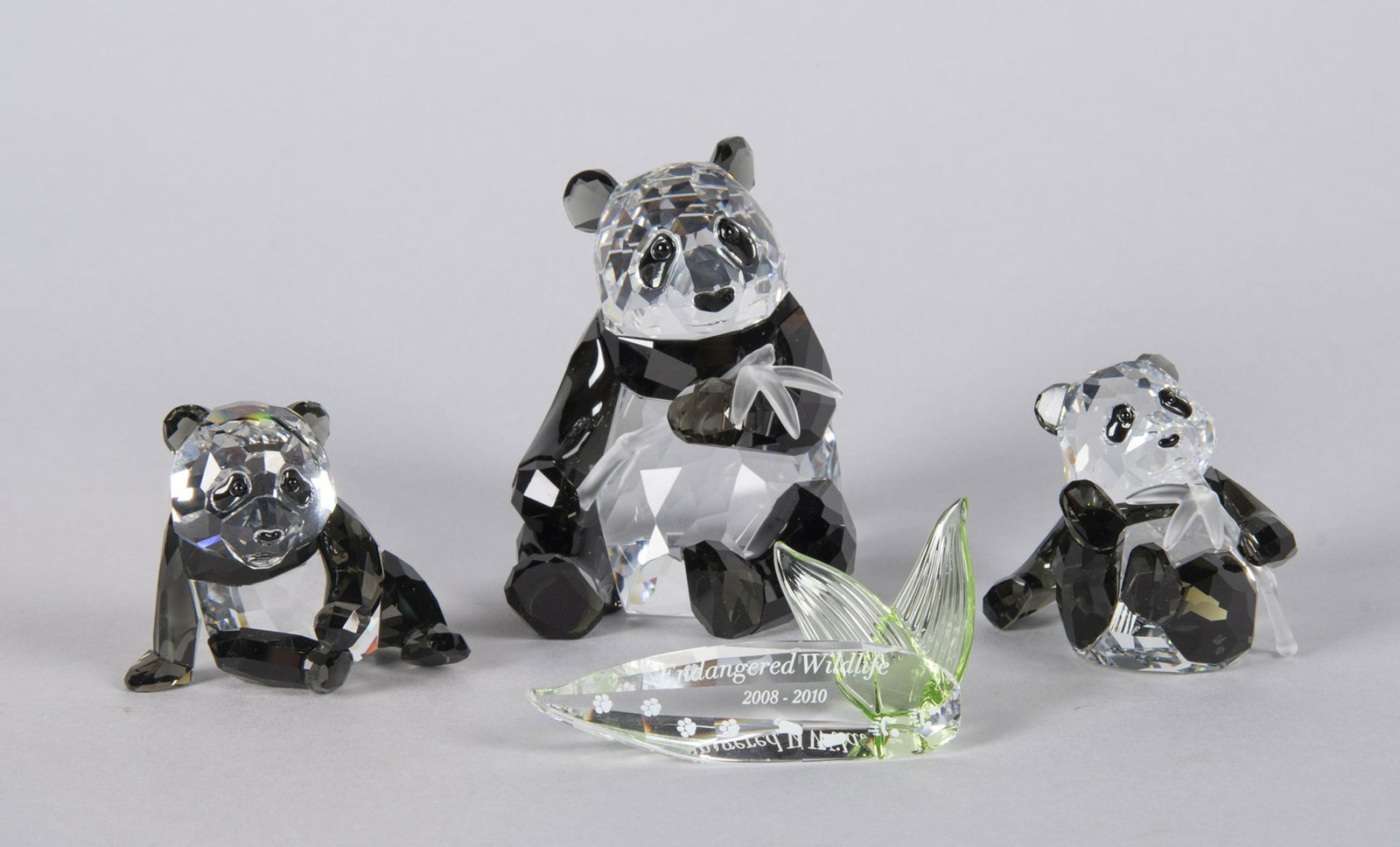 3 Swarovski Endangered Wildlife Panda Figurines (1 of 2)