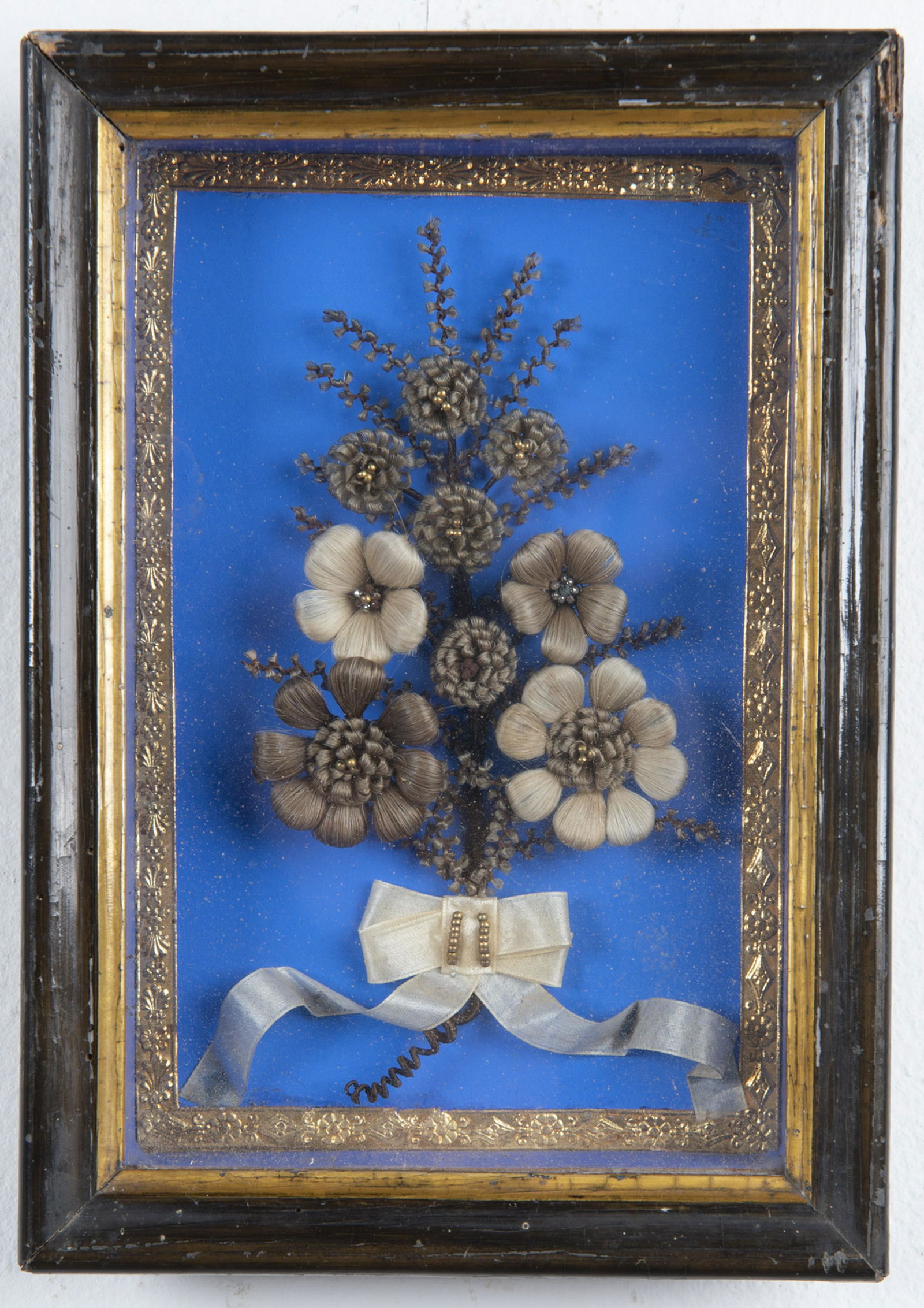 Victorian Hair Work Bouquet (1 of 3)