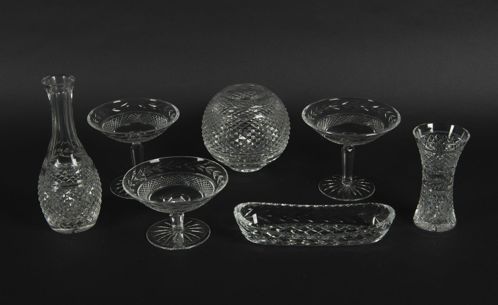 7 Pcs Waterford Glandore Crystal (1 of 2)