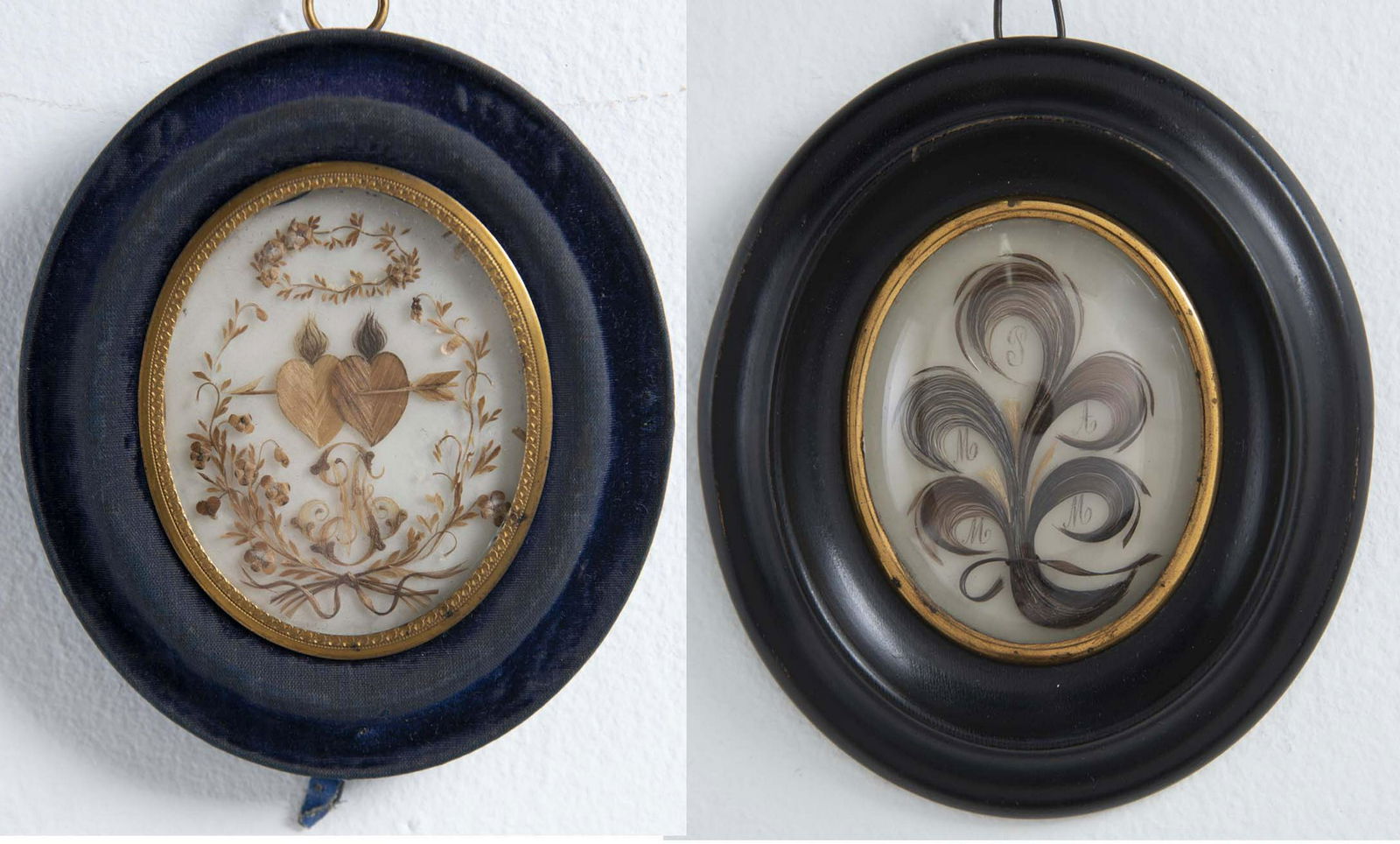 2 Pcs Victorian Hair Work (1 of 7)