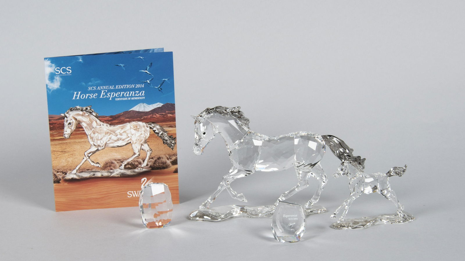 Swarovski 2014 Esperanza and Foul Horse Figurines (1 of 2)