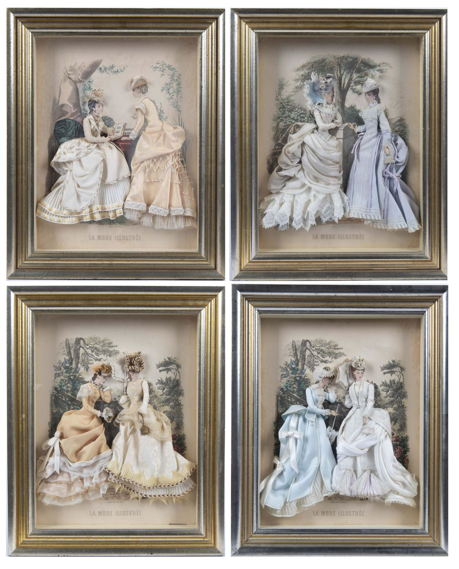 4 Embellished French Fashion Prints (1 of 17)