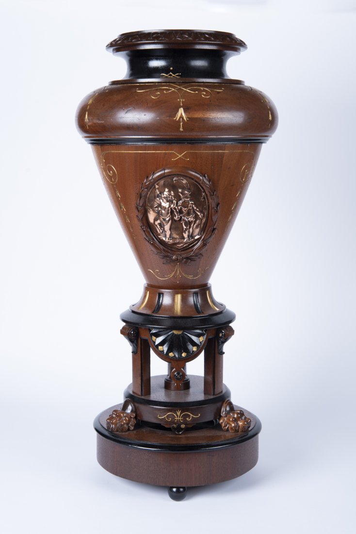 Renaissance Revival Wood Urn (1 of 3)