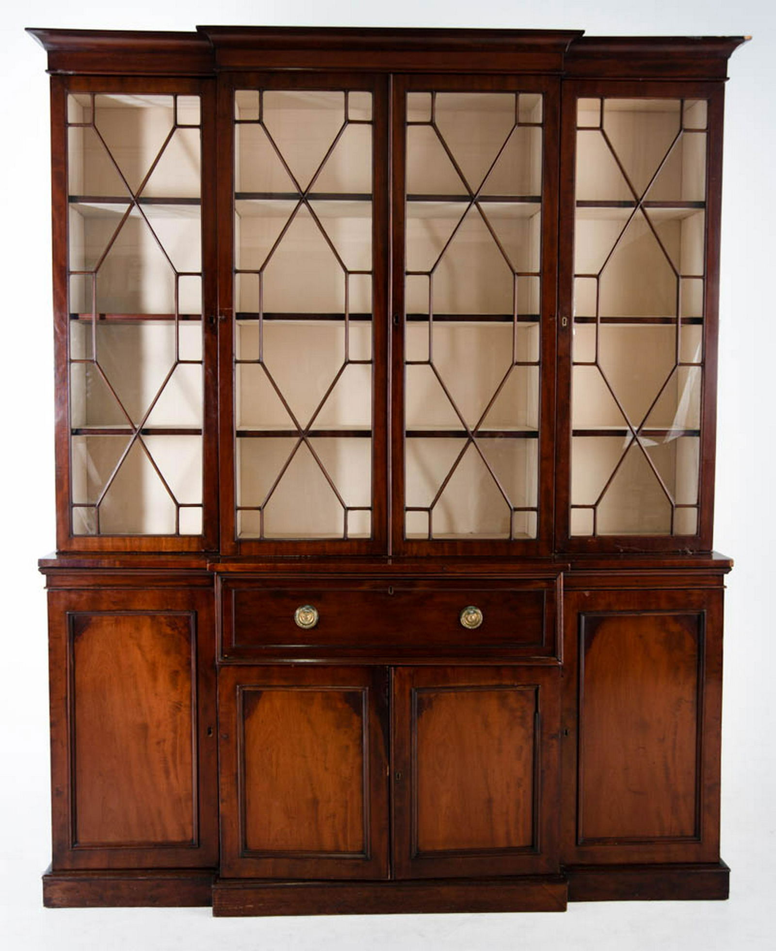 5 pc Georgian Breakfront Secretary Desk (1 of 3)