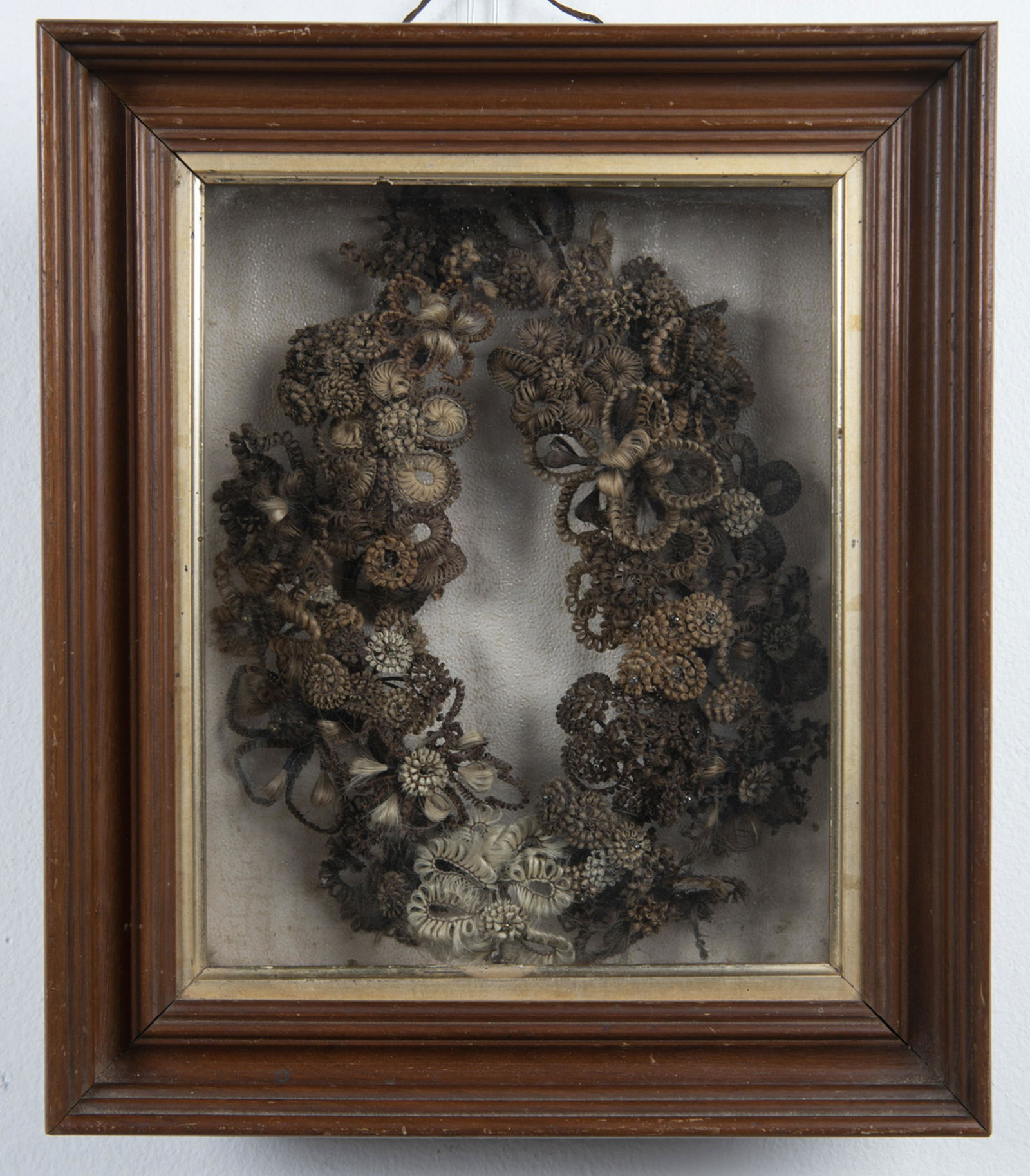 Victorian Hair Work Wreath (1 of 3)