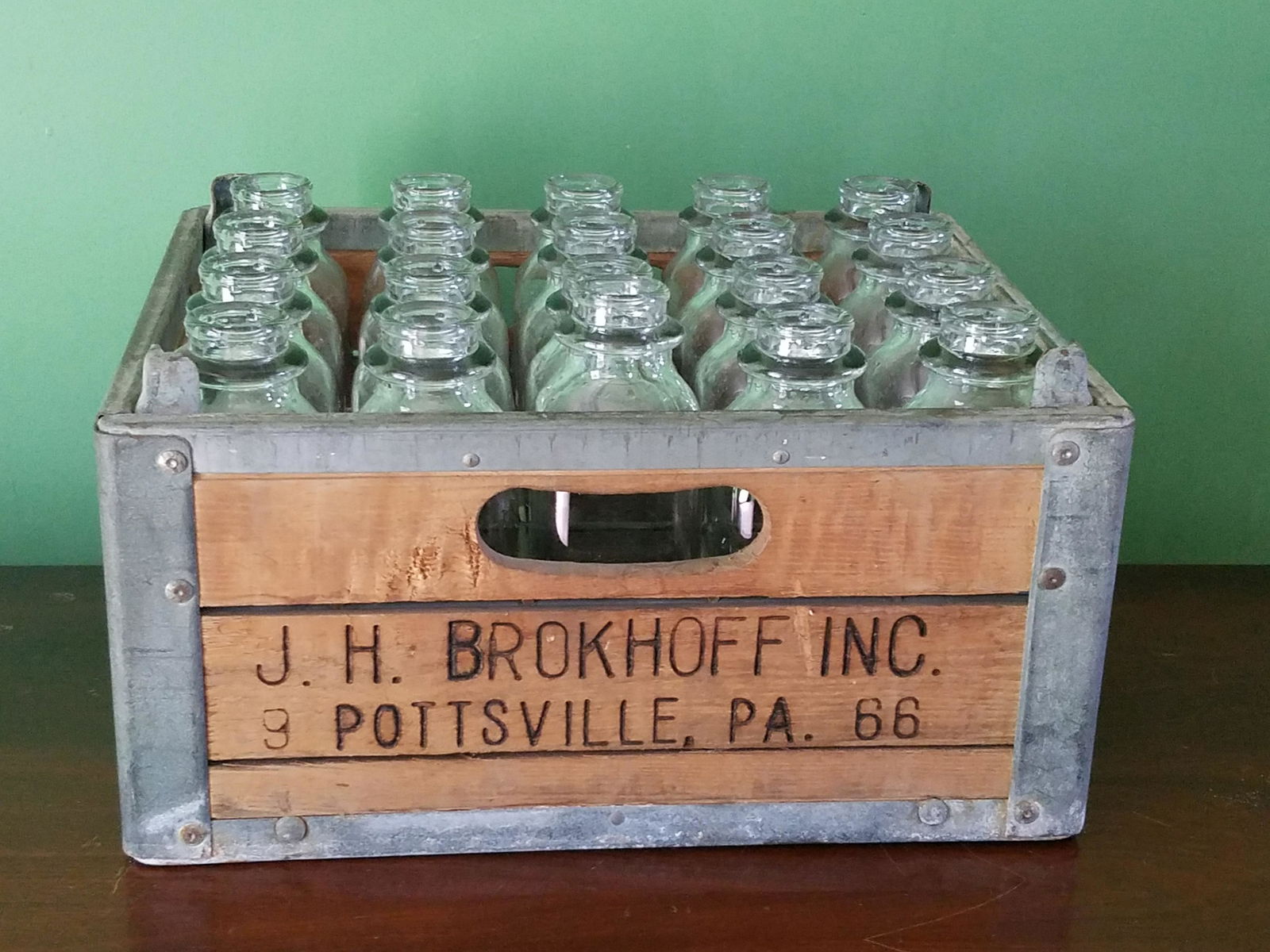J. H. Brokhoff Inc Crate and Milk Bottles (1 of 1)