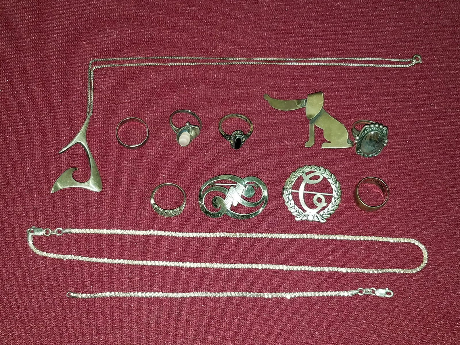 12 pcs Sterling Jewelry (1 of 3)