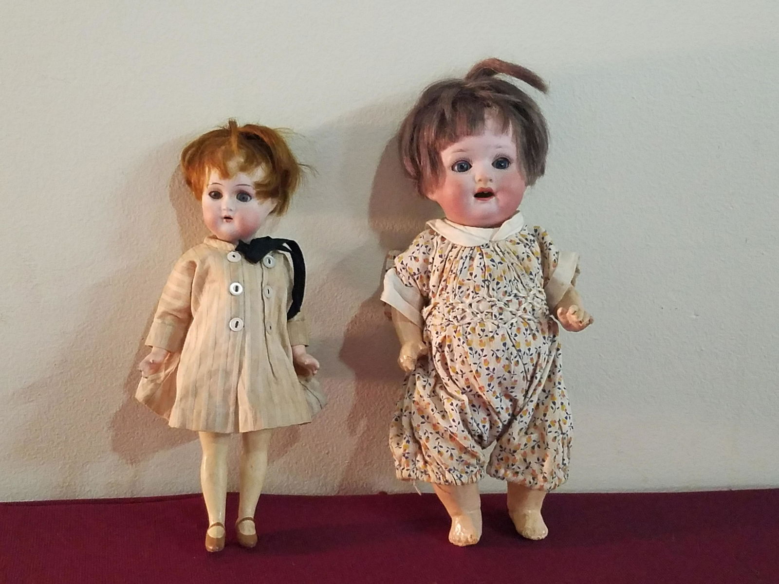 2 Antique Bisque Head Dolls (1 of 3)