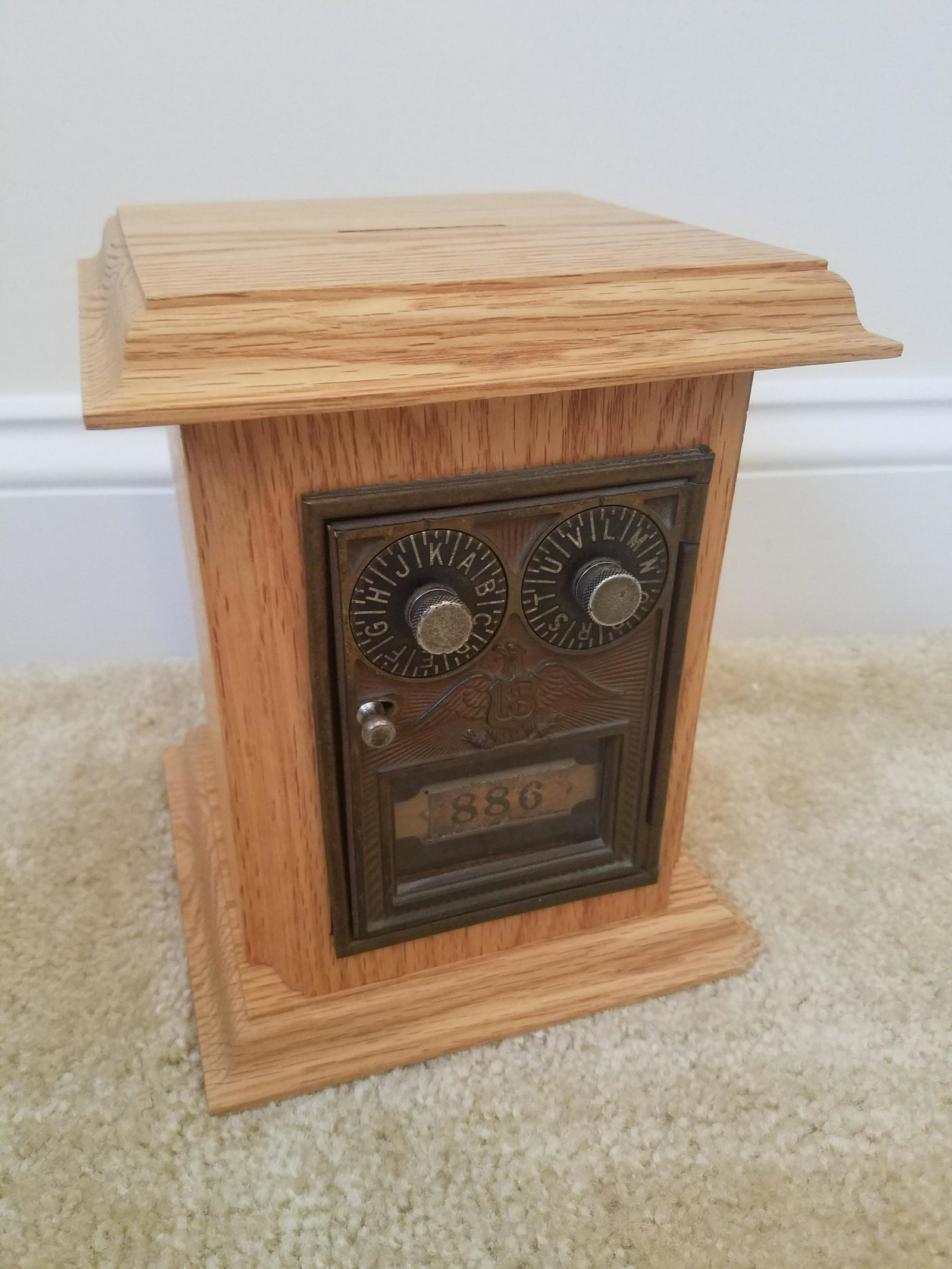 Cherryville Post Office Box: 6 1/2" wide X 6 1/2" deep X 8" high.