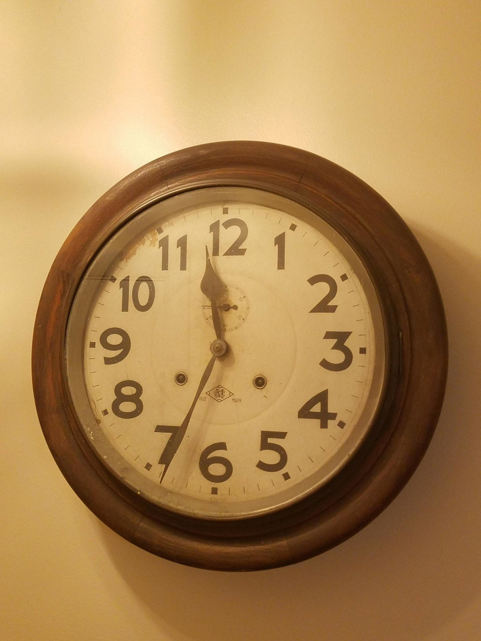 MC Wall Clock: 16" Diameter.