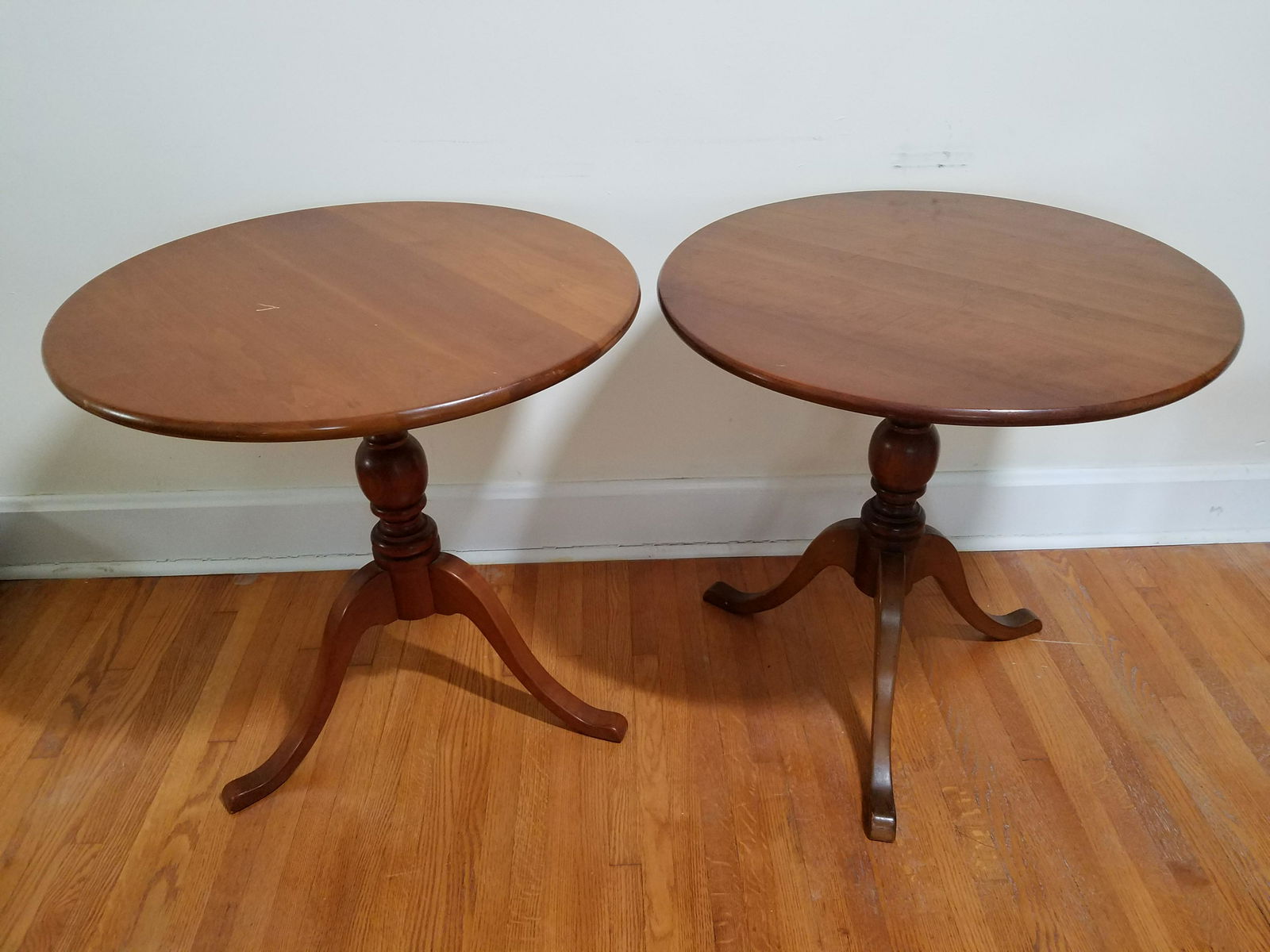 Pair of Stickley Round Side Tables (1 of 2)
