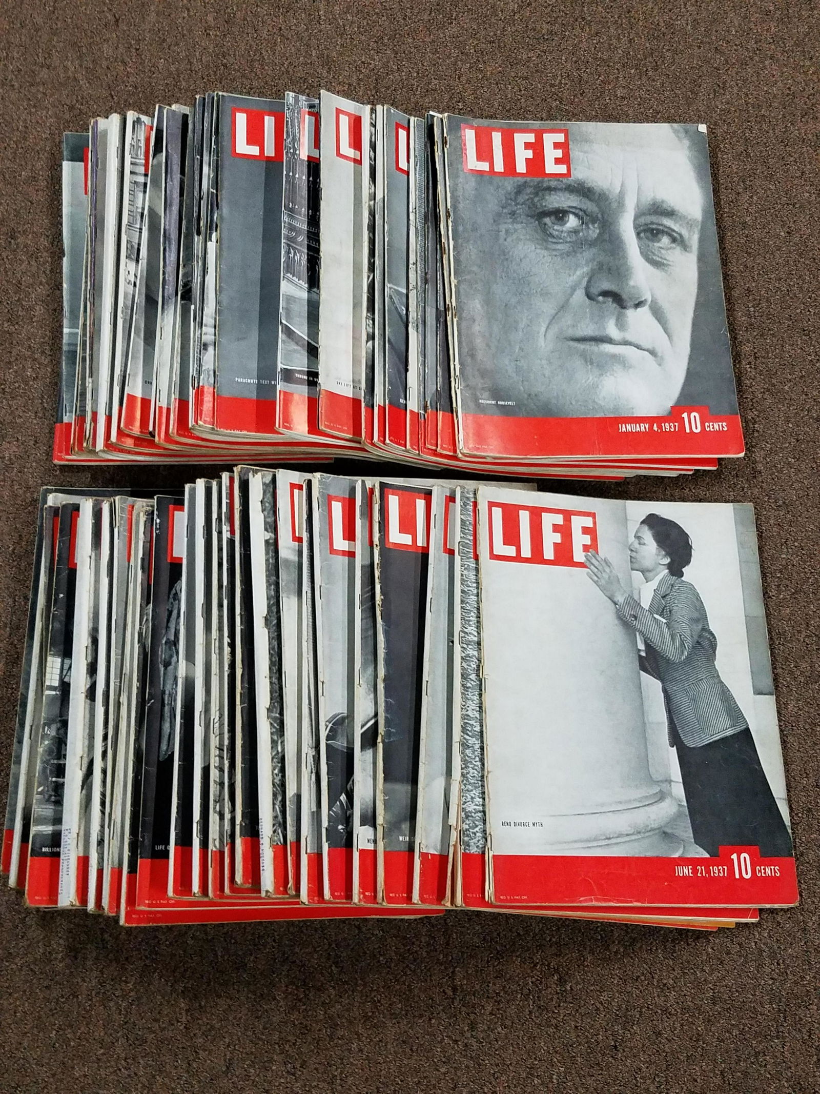51 Issues of 1937 LIFE Magazine (1 of 10)