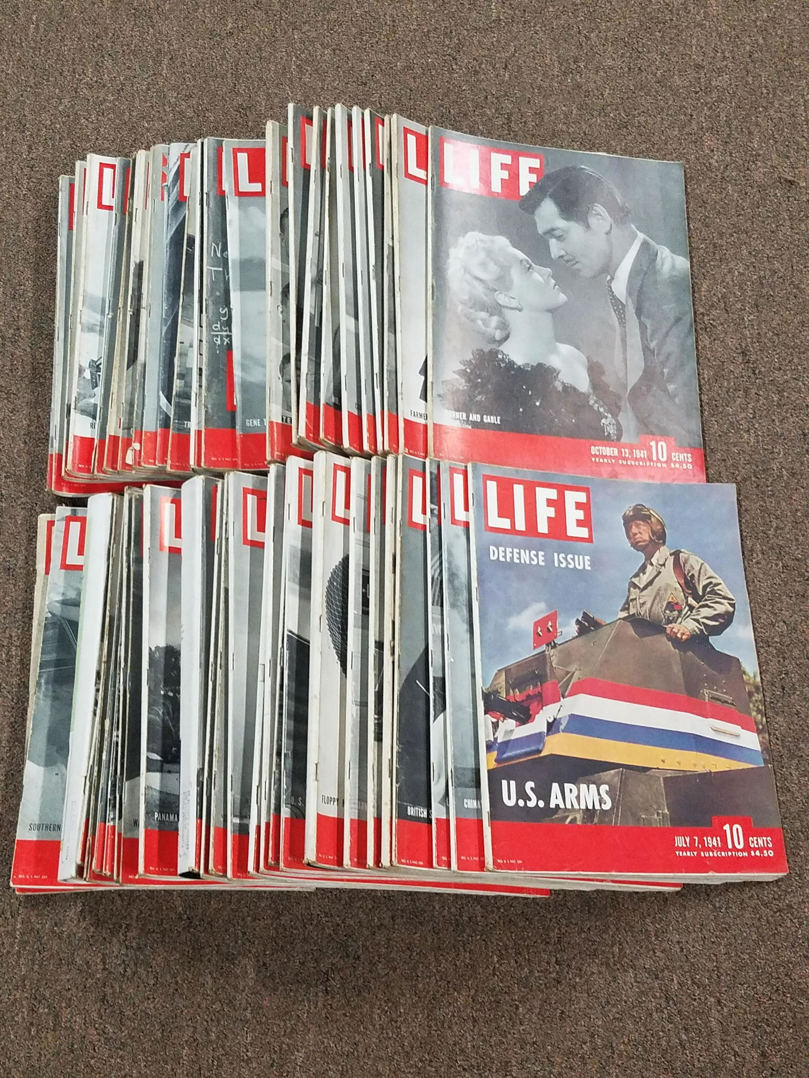 51 Issues of 1941 LIFE Magazine (1 of 10)