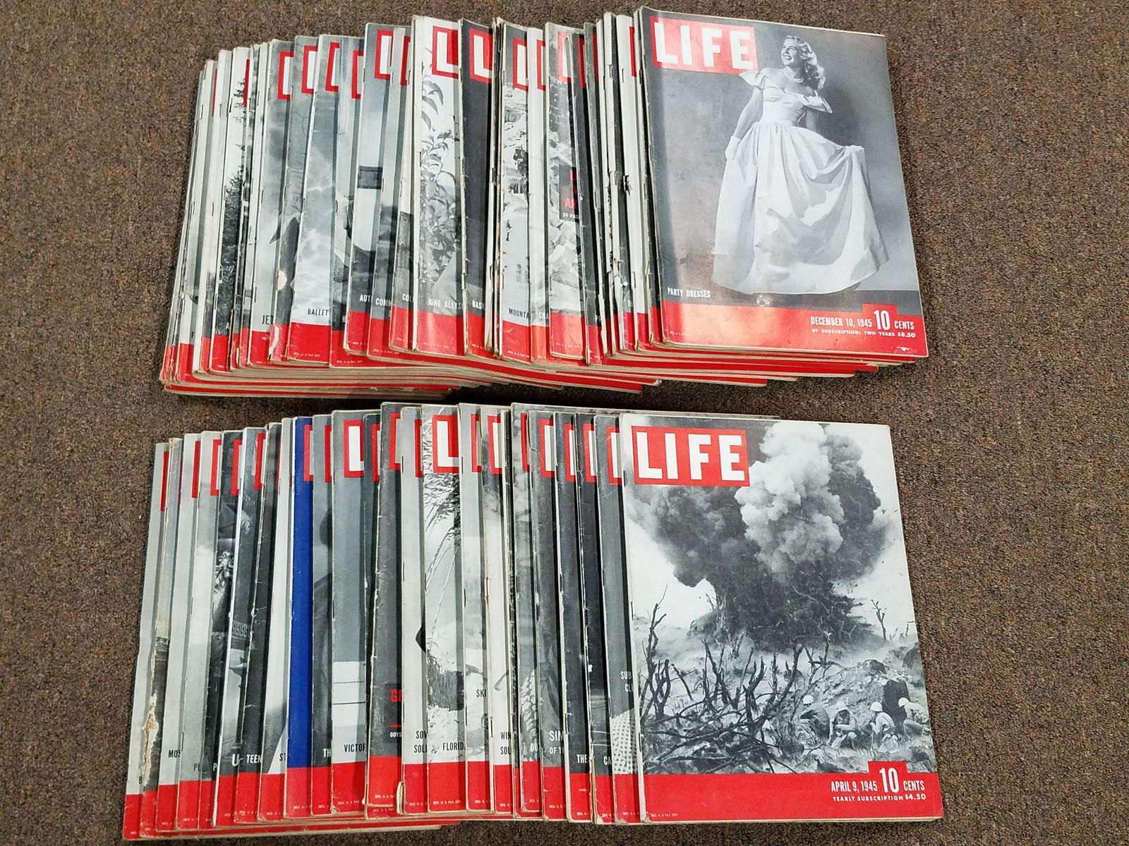 52 Issues of 1945 LIFE Magazines (1 of 10)