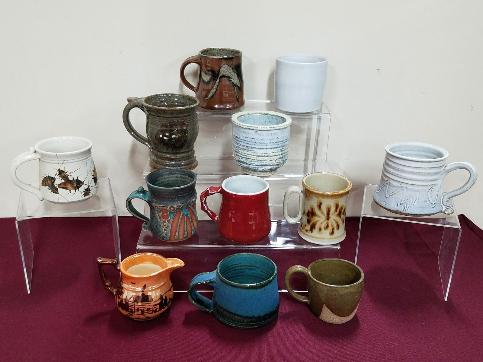 12 Studio Pottery Mugs (1 of 9)
