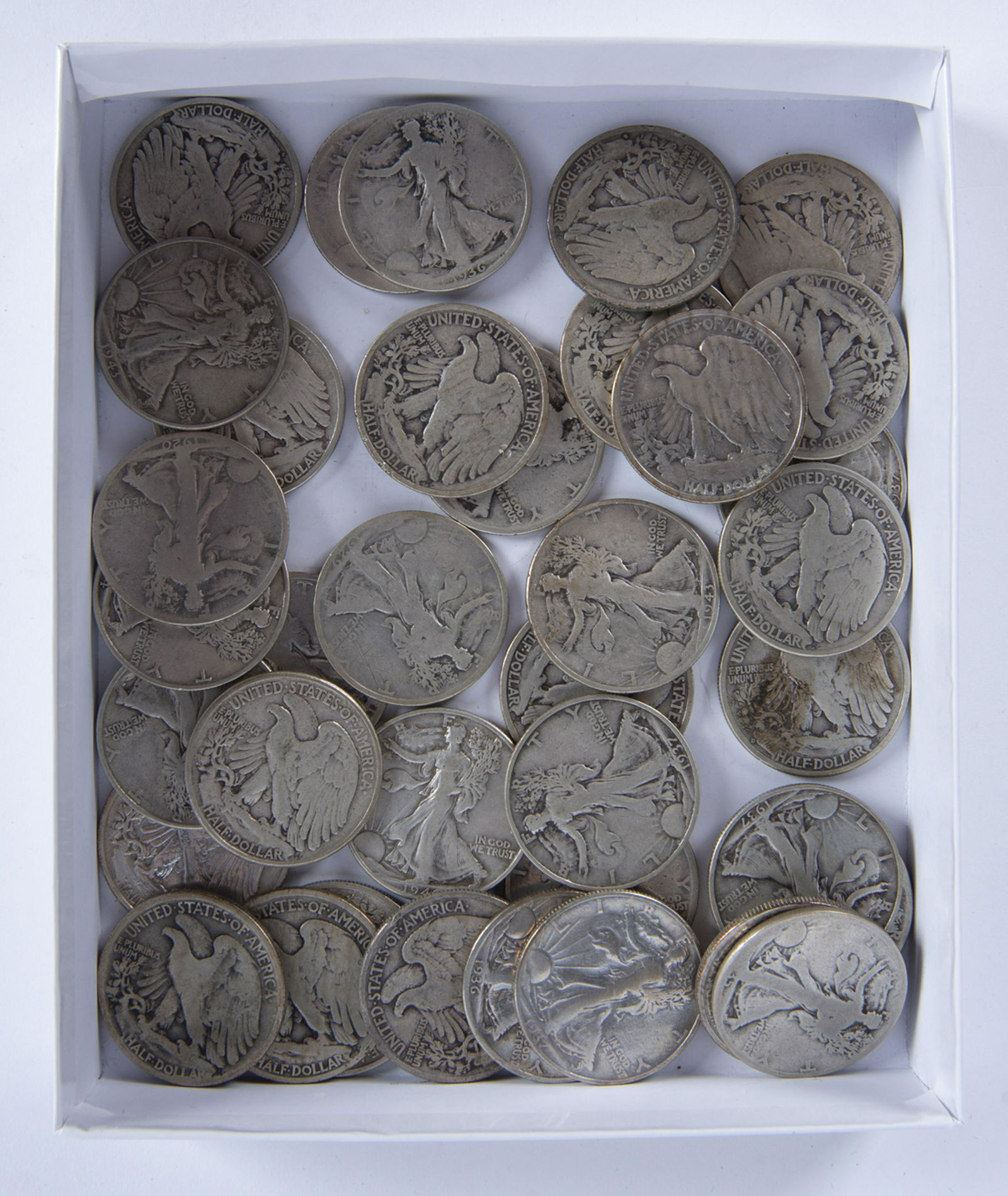38 Walking Liberty Half Dollars (1 of 2)
