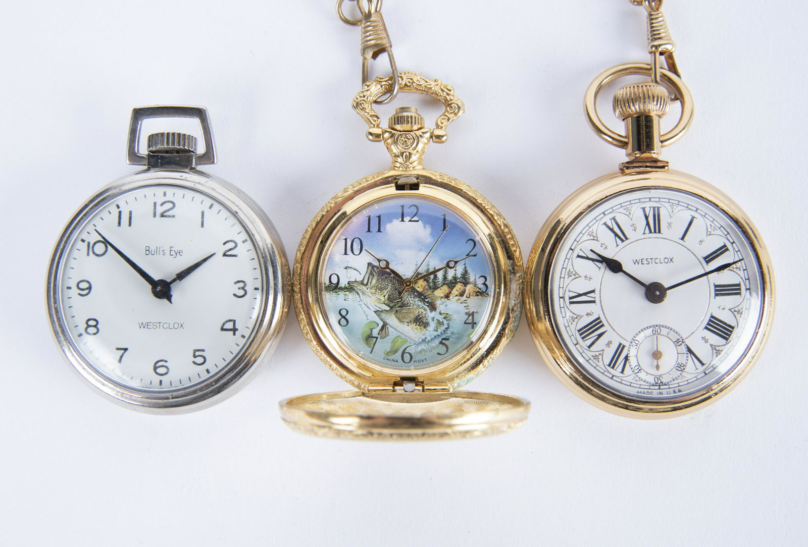 3 Pocket Watches incl 4 Watch Holders (1 of 3)
