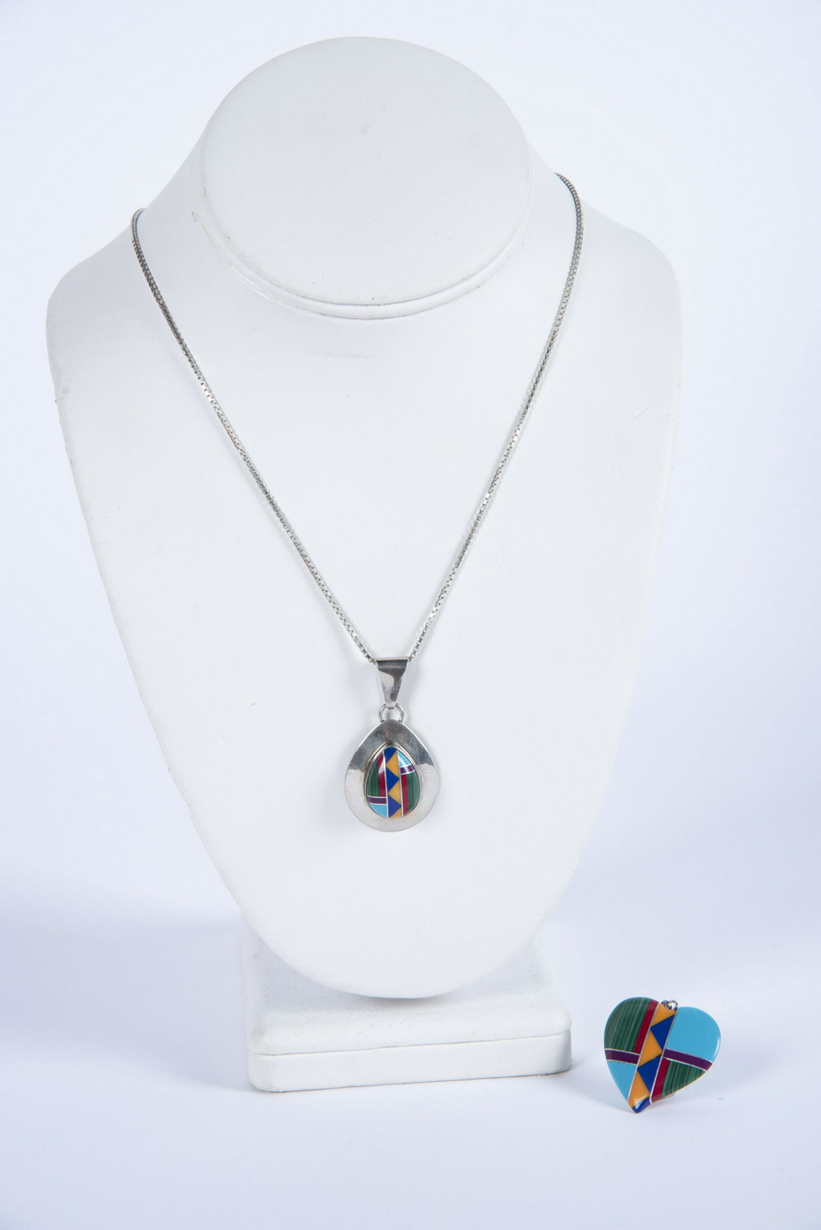 2 Sterling and Multi-Stone Pendants (1 of 4)