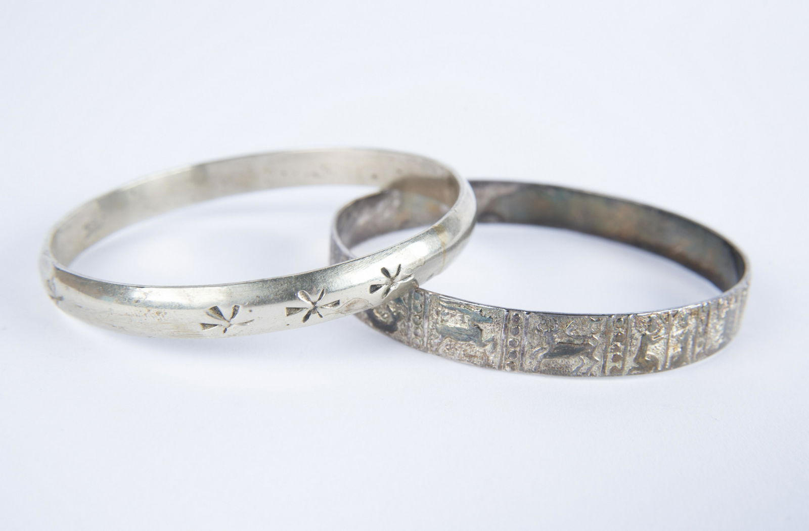 Two Sterling Bangle Bracelets (1 of 2)