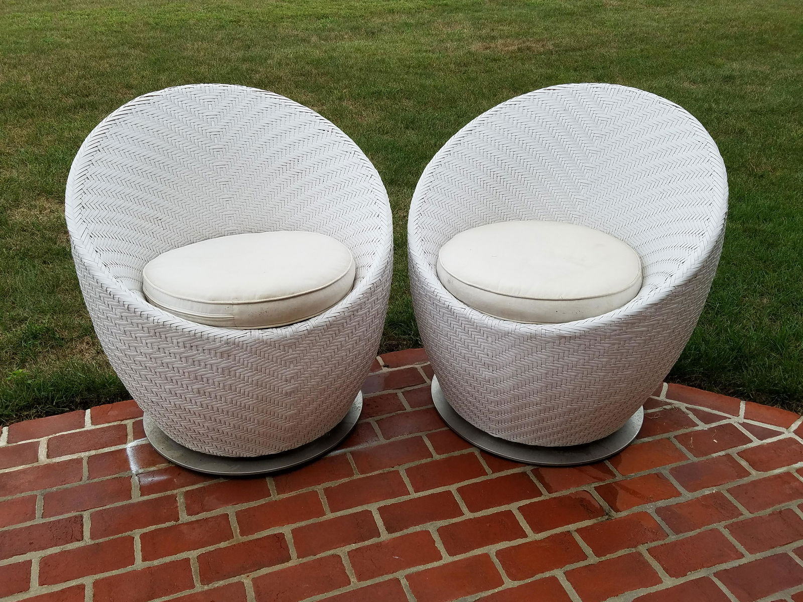 Pair Front Gate Outdoor Chairs (1 of 2)