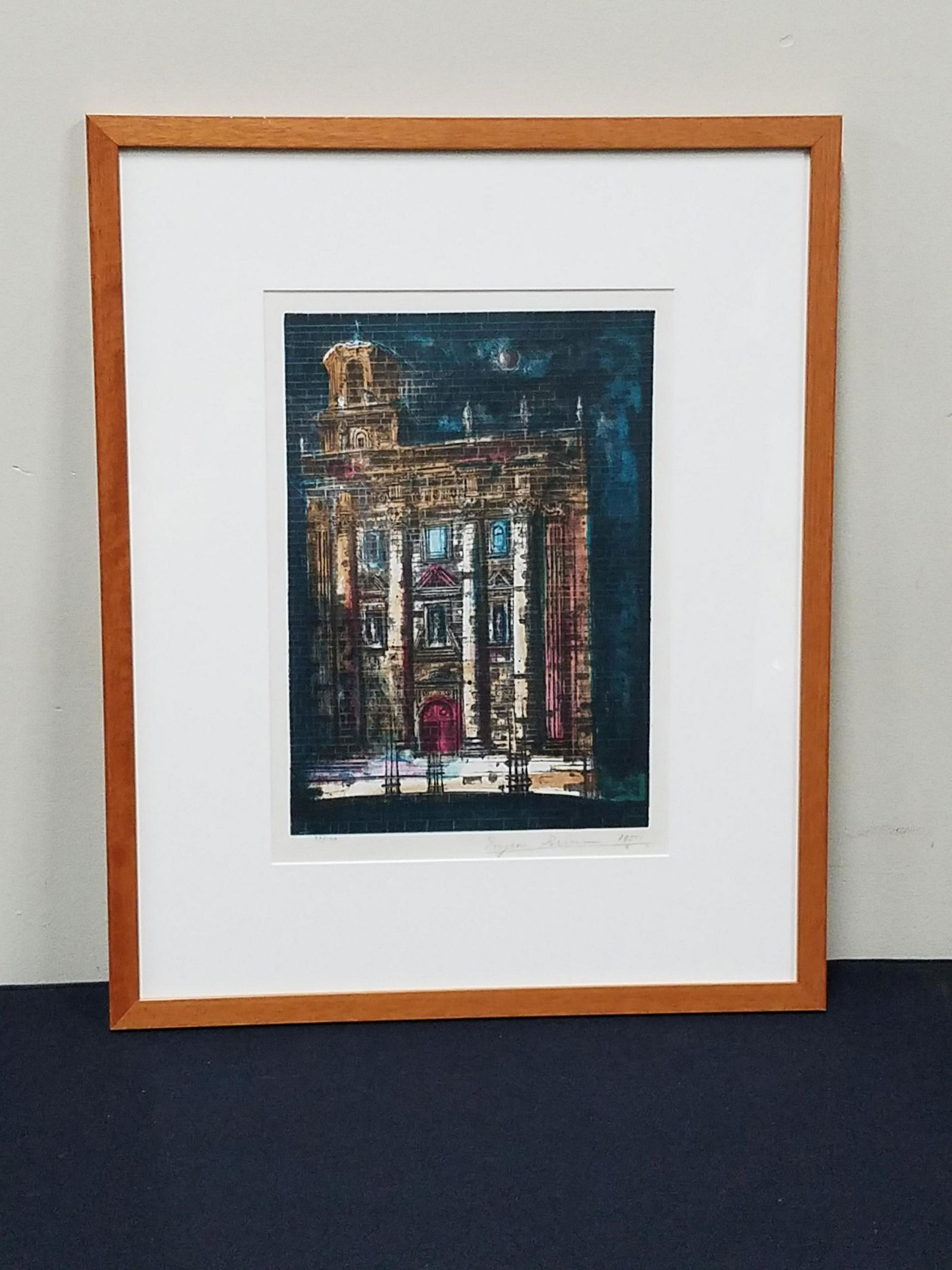 Eugene Berman "Nocturnal Cathedral' Lithograph (1 of 3)