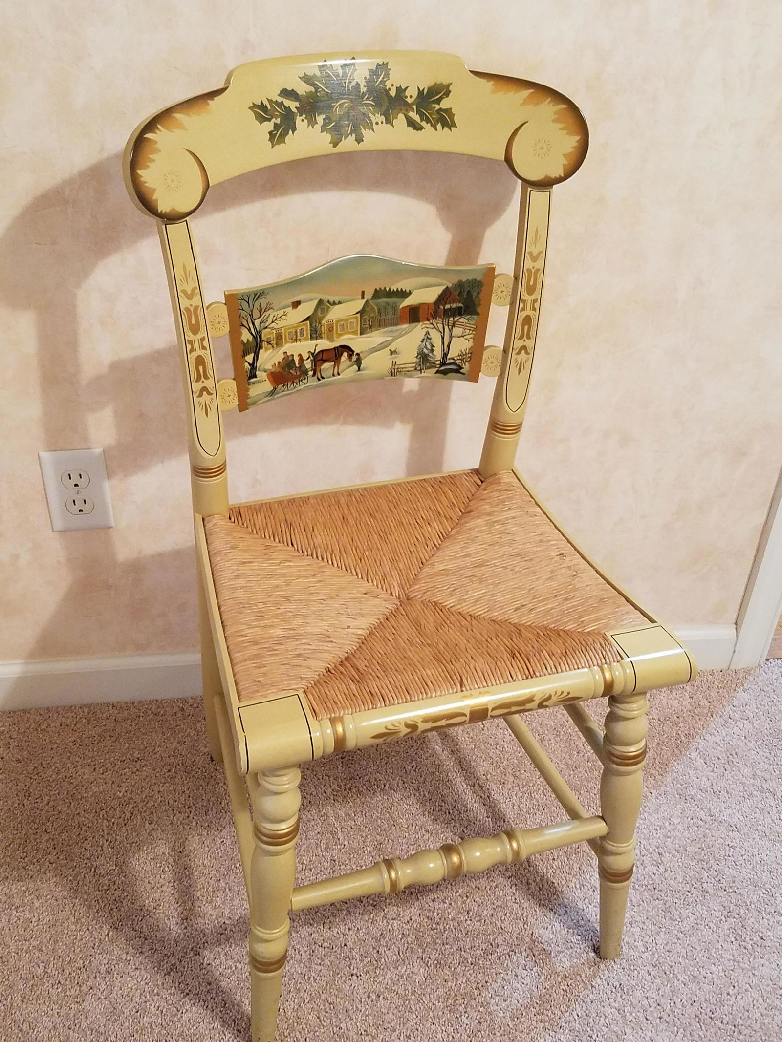 Hitchcock Winter Scene Chair (1 of 5)