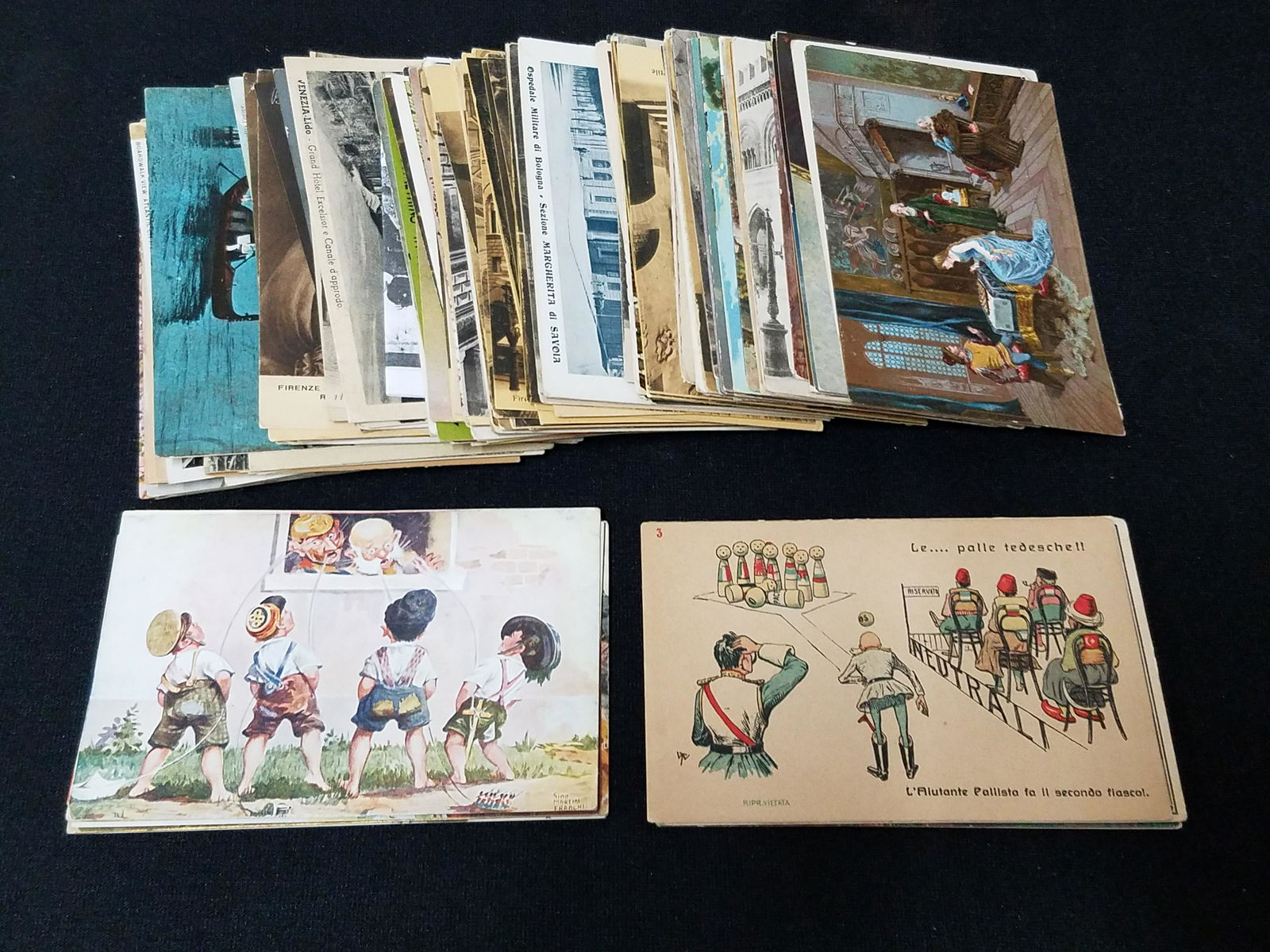 152 Postcards incl. Architecture, Art and Military (1 of 8)