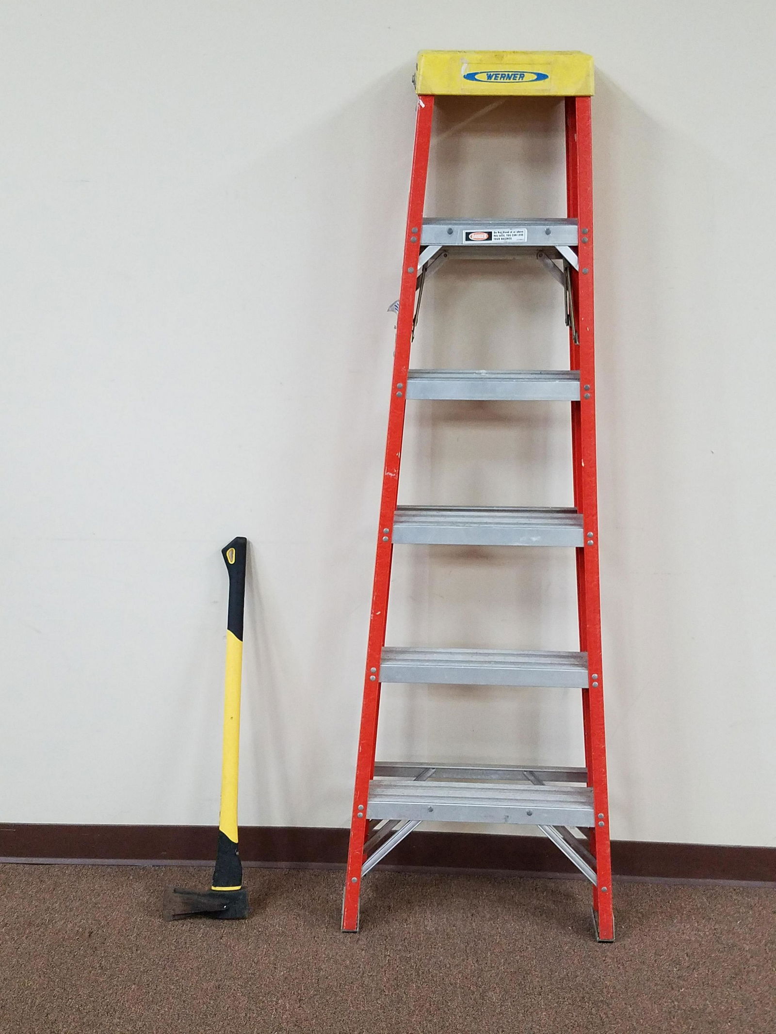 6' Werner Ladder and Rock Forge Axe (1 of 3)