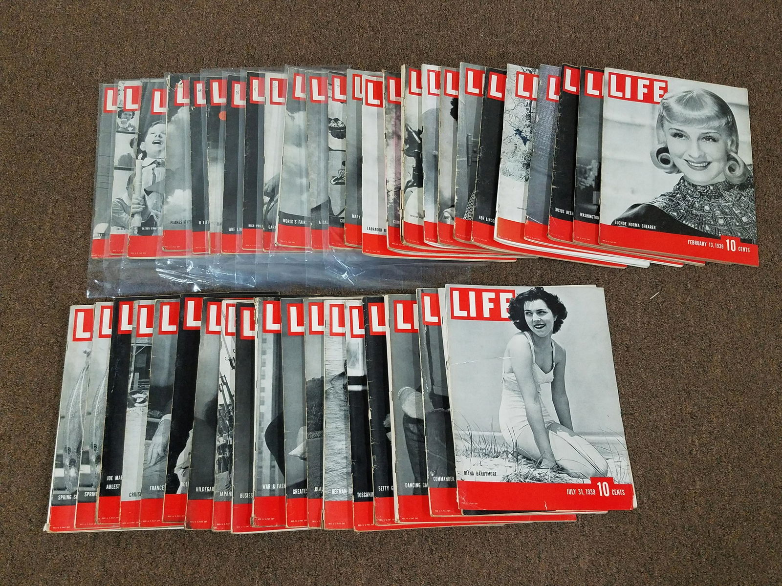 43 Issues of 1939 LIFE Magazine (1 of 6)