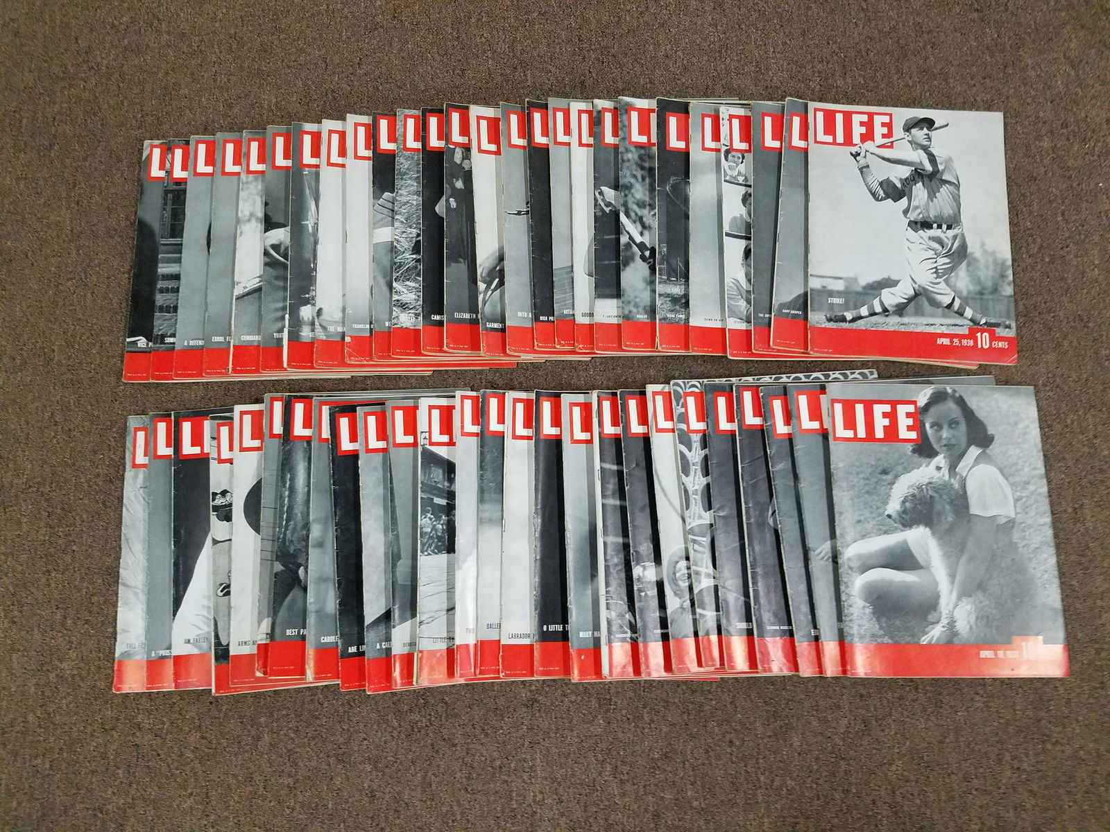52 Issues of 1938 LIFE Magazine (1 of 5)