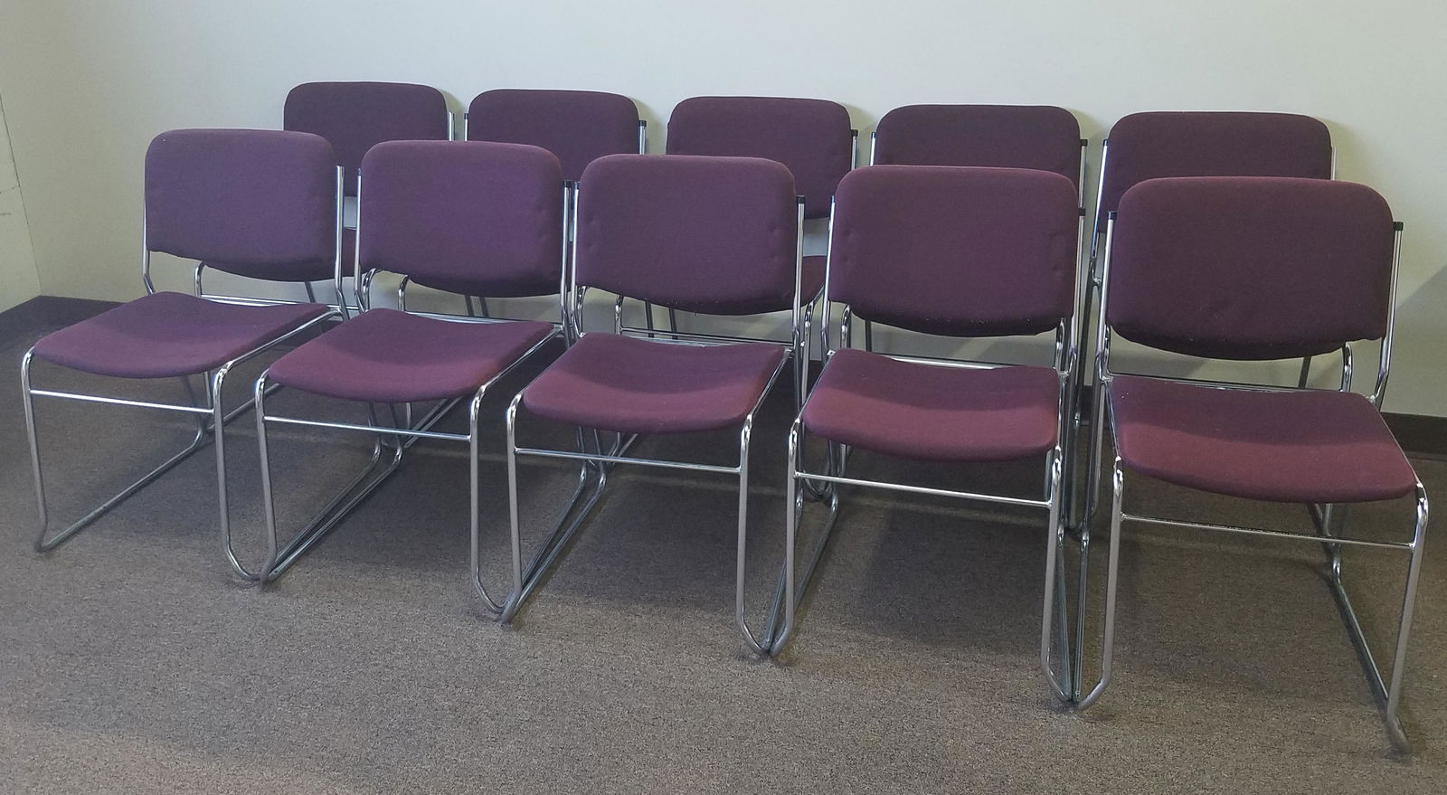 10 Maroon Office Chairs (1 of 1)