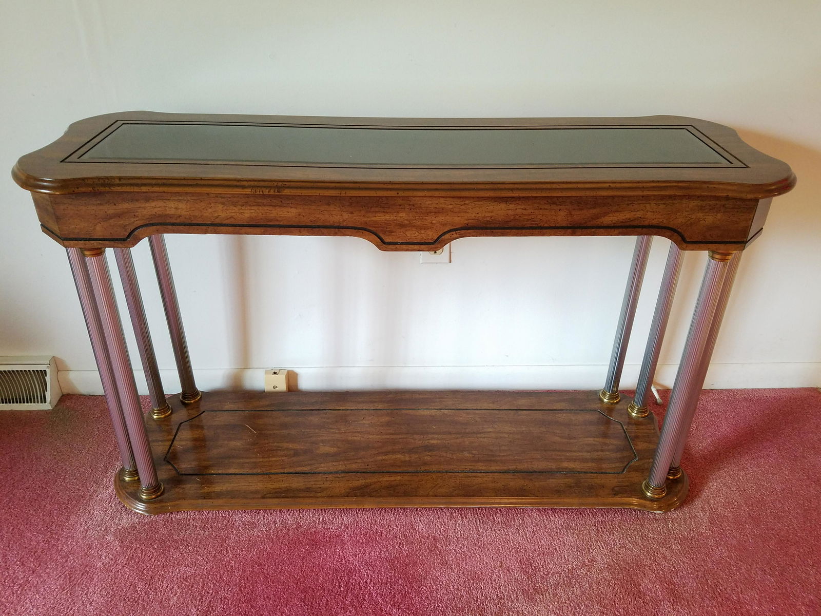 Glass Top Hall Table (1 of 1)