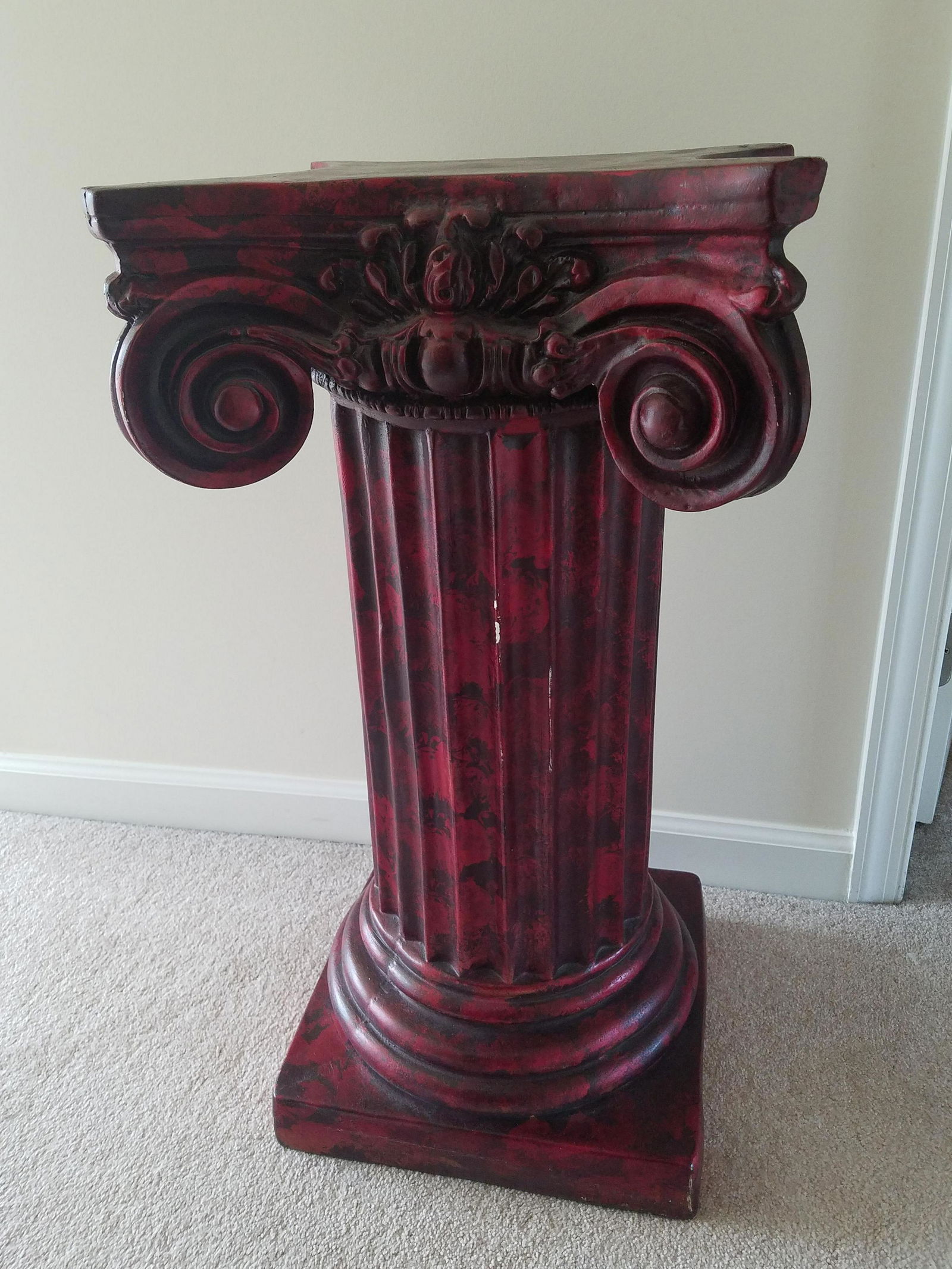 Red Column Pedestal (1 of 3)
