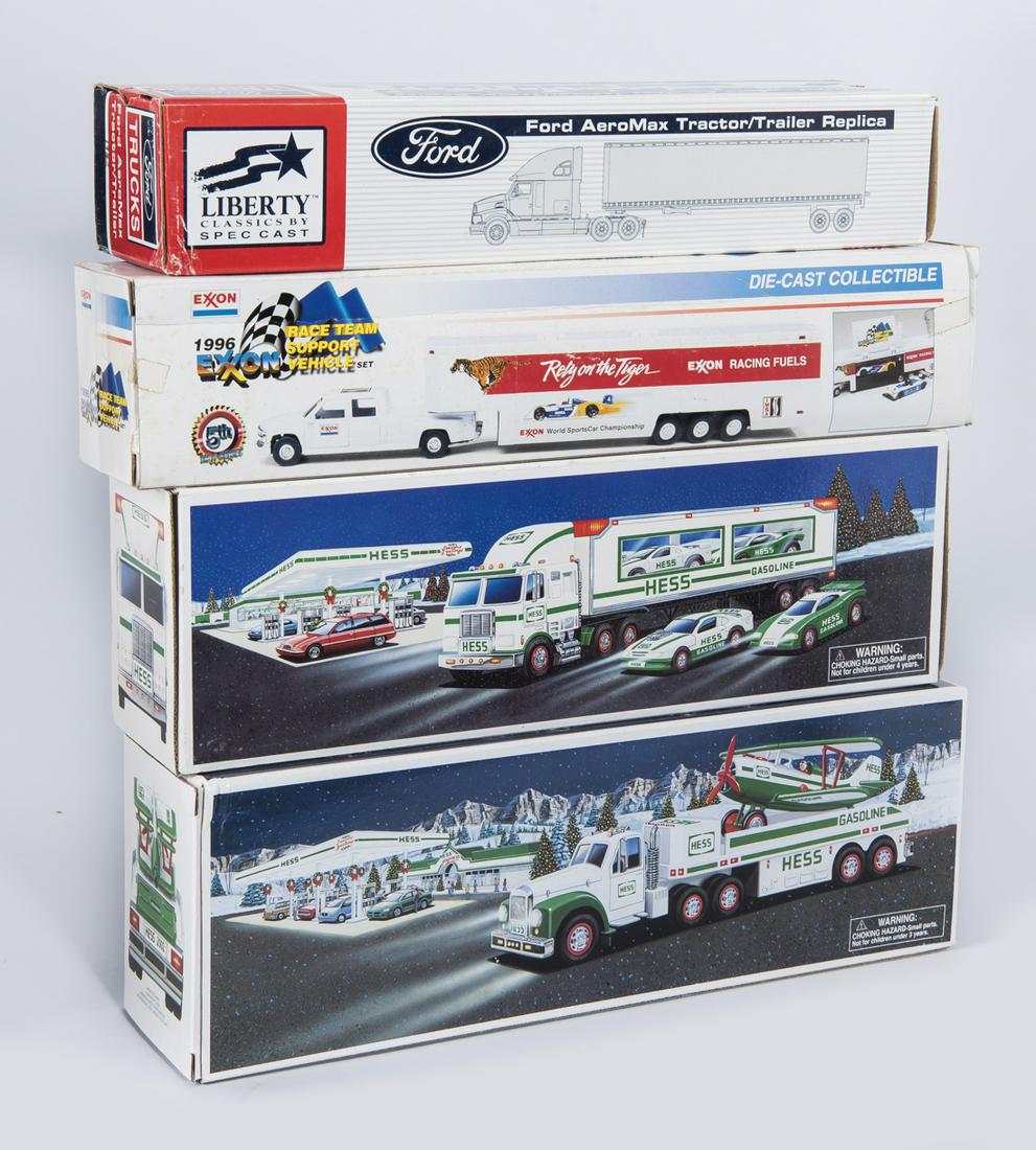 4 Die-Cast Toy Trucks with Trailers in OBs (1 of 2)