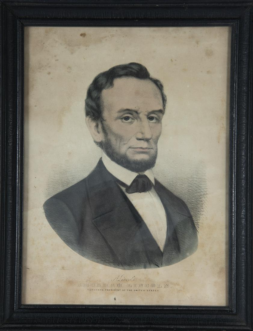 Currier & Ives Abraham Lincoln Lithograph (1 of 3)