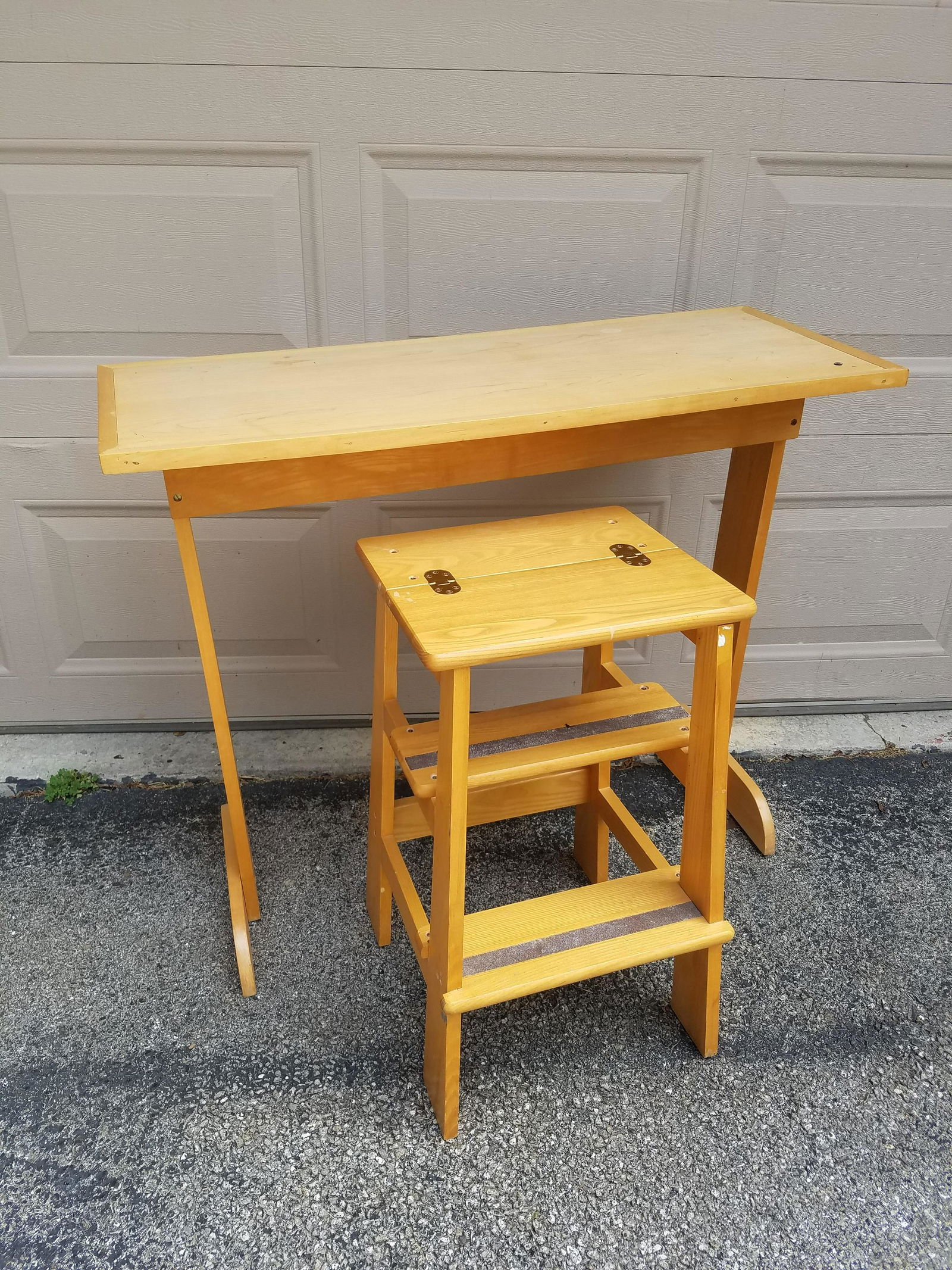 Table and Step Stool (1 of 1)