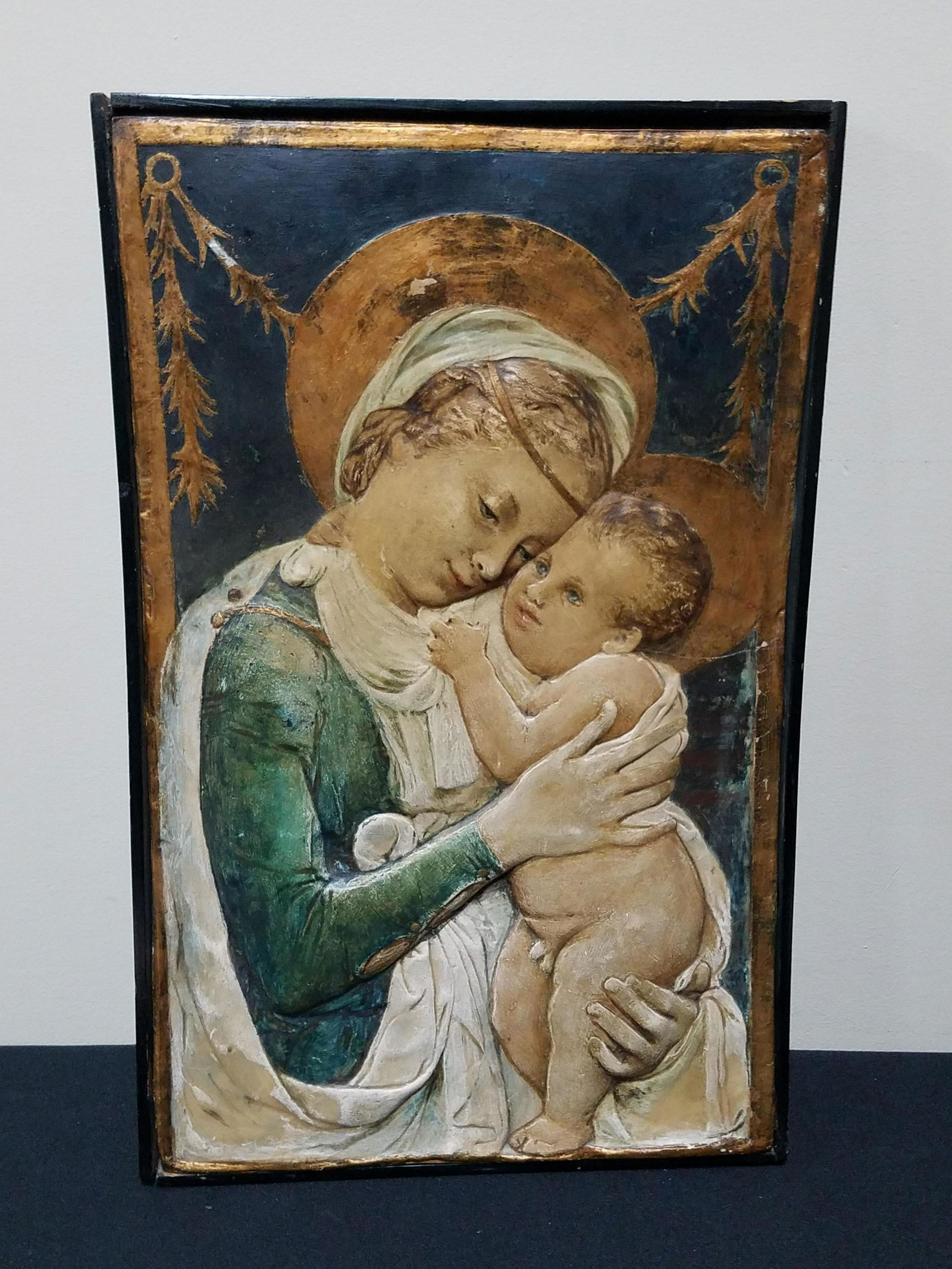Madonna and Child Plaster Plaque (1 of 2)