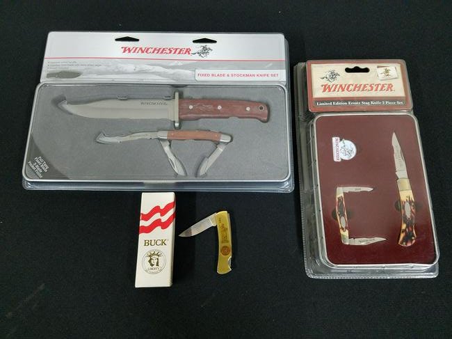 2 Winchester Knife Sets & Buck Liberty (1 of 1)